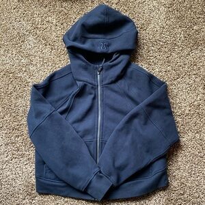LULULEMON OVERSIZED SCUBA FULL ZIP TRUE NAVY XS/S